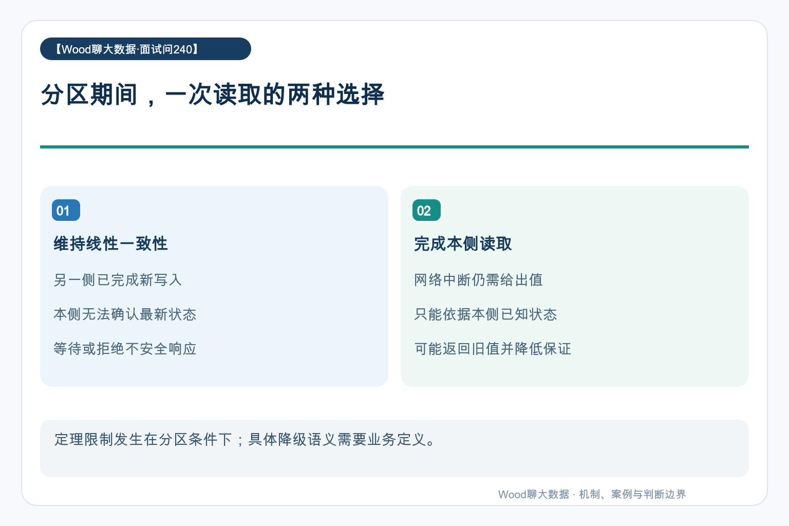 分区期间，一次读取的两种选择